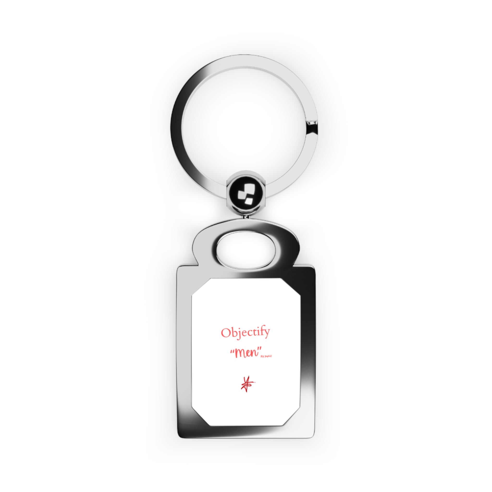 Rectangle Photo Keyring – Custom Engraved Metal Keychain (Add Photo or Text)